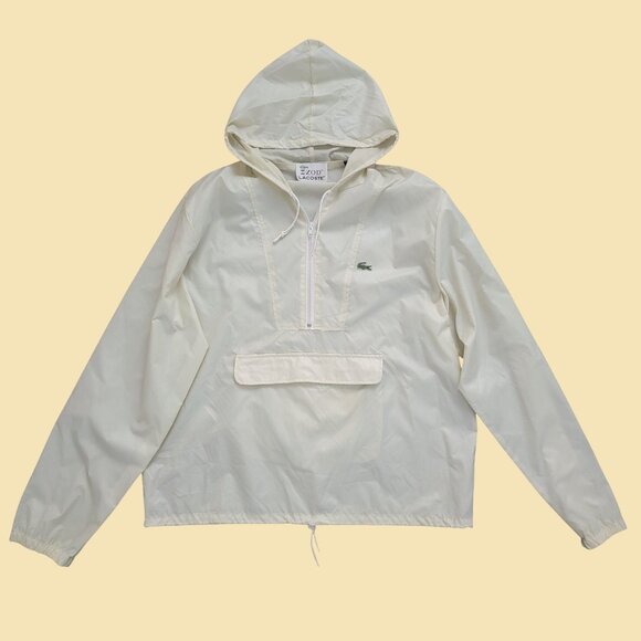 Lacoste Other - Vintage Izod Lacoste Nylon Hooded Windbreaker Rain Jacket Athleisure Casual Y2K